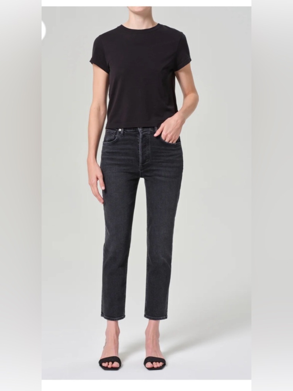 Agolde RILEY CROP sz 25